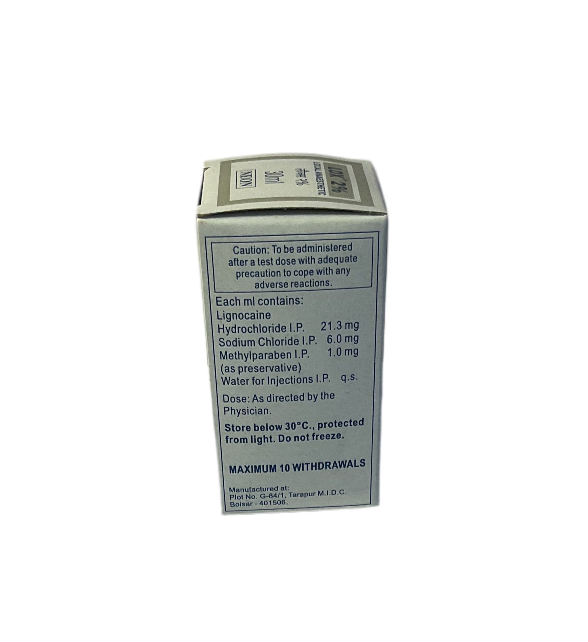 Lox 2% Injection - Lignocaine Hydrochloride Injection I.P. ska