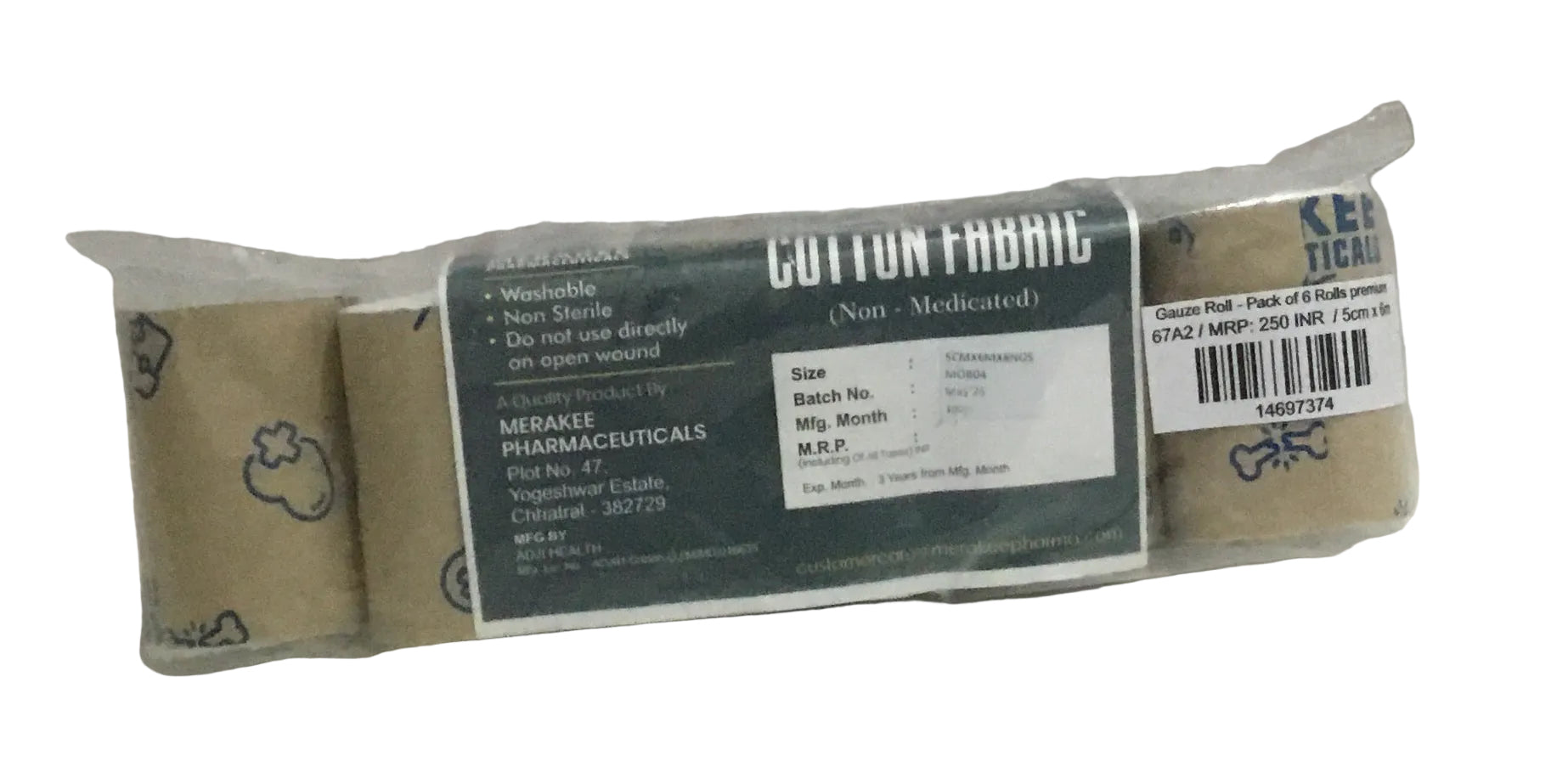 Gauze Roll - Pack of 6 Rolls premium