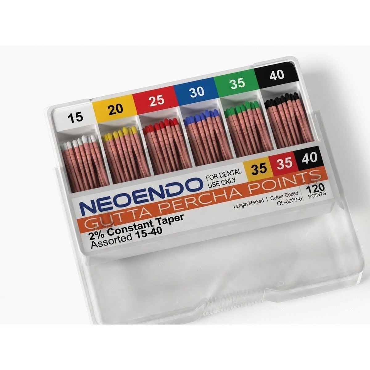 Gutta Percha Points (GP Points) - NEOENDO 2% Constant Taper