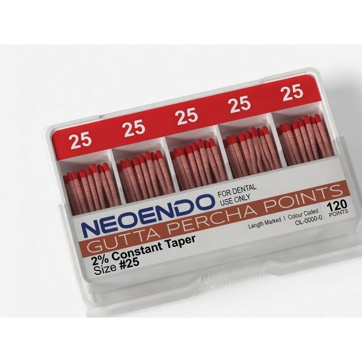 Gutta Percha Points (GP Points) - NEOENDO 2% Constant Taper