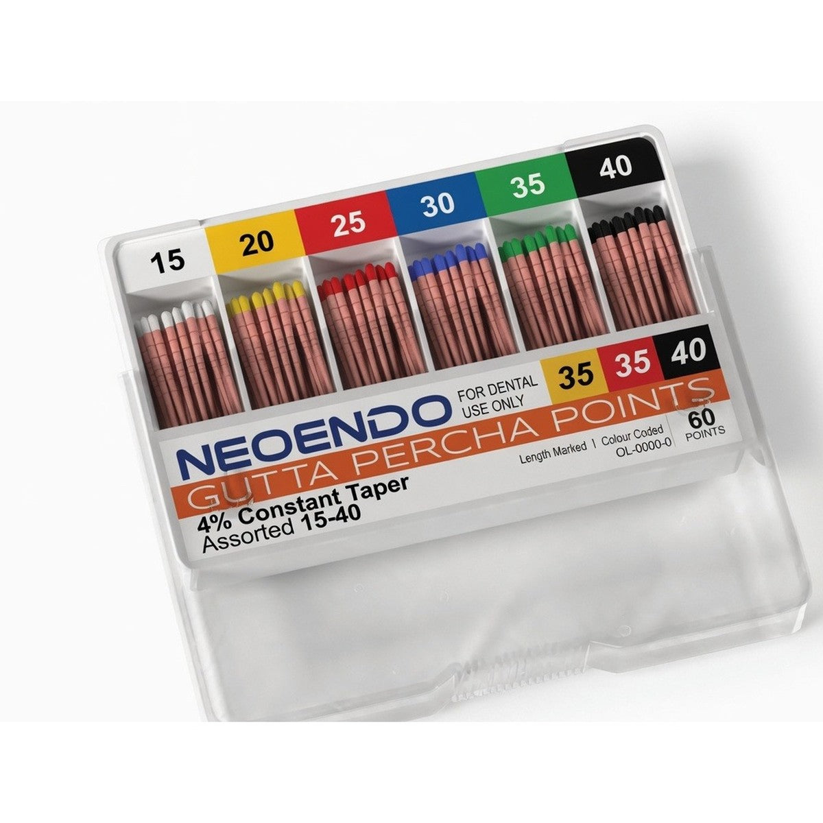 Gutta Percha Points (GP Points) - NEOENDO 4% Constant Taper