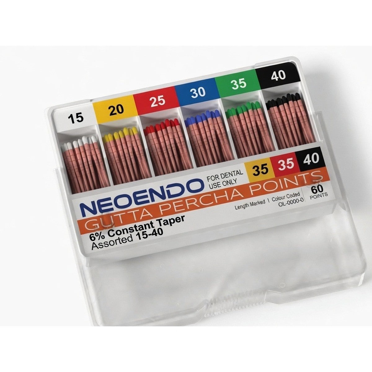 Gutta Percha Points (GP Points) - NEOENDO 6% Constant Taper