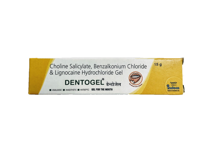 Dentogel    15g -is used to treat mouth ulcers