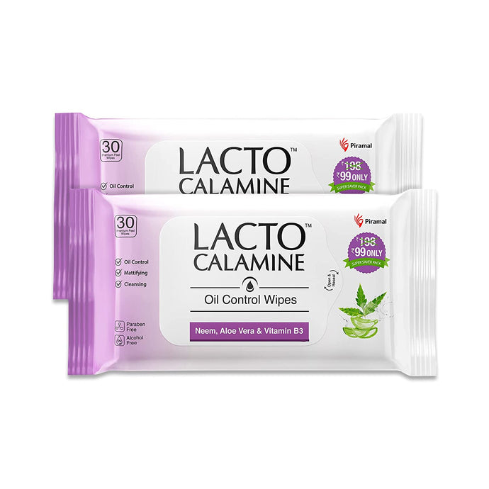 Wet wipes Lacto Calamine Daily Cleansing  (2 Pack of 30 wipes)