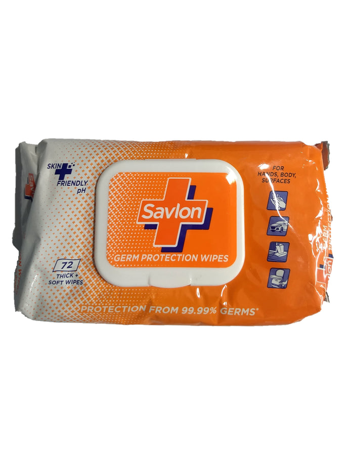 Wipes Savlon Germ Protection . ( Pack of 72 wipes)
