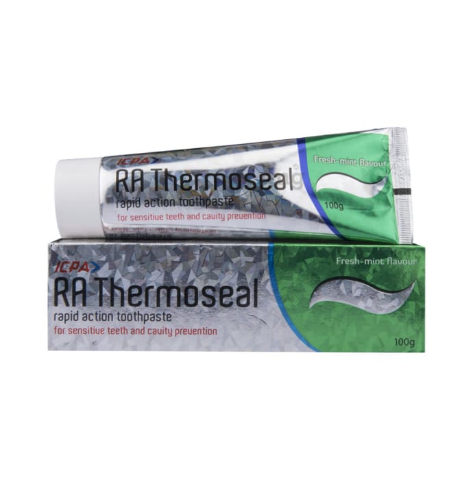 Toothpaste RA Thermoseal, Rapid action Flouride Fresh Mint Flavour 50 g.
