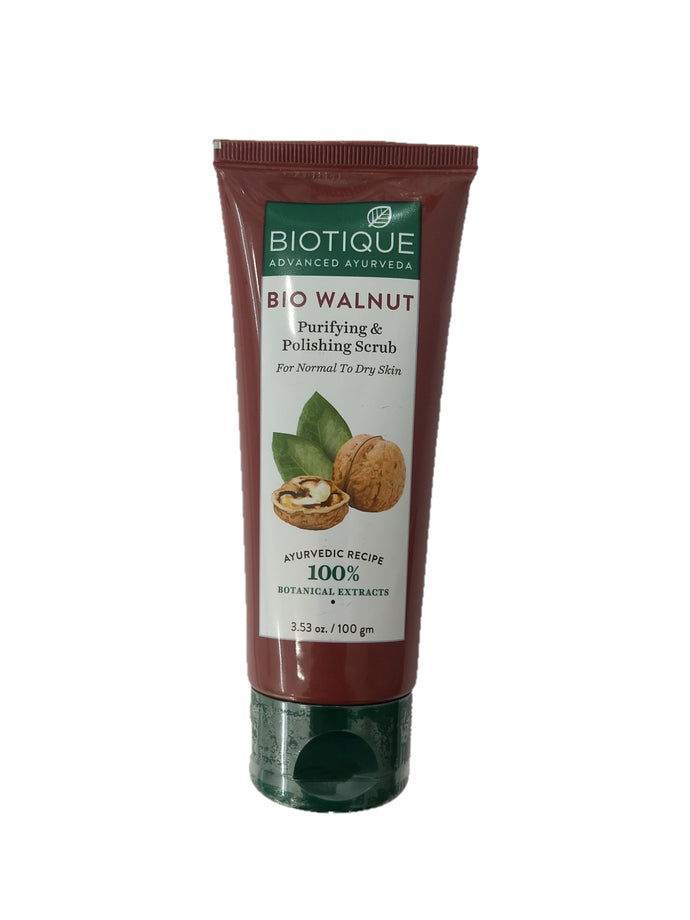 Face Scrub Biotique Advance Ayurveda Bio Walnut Purifying and Polishing 100 g./3.53oz