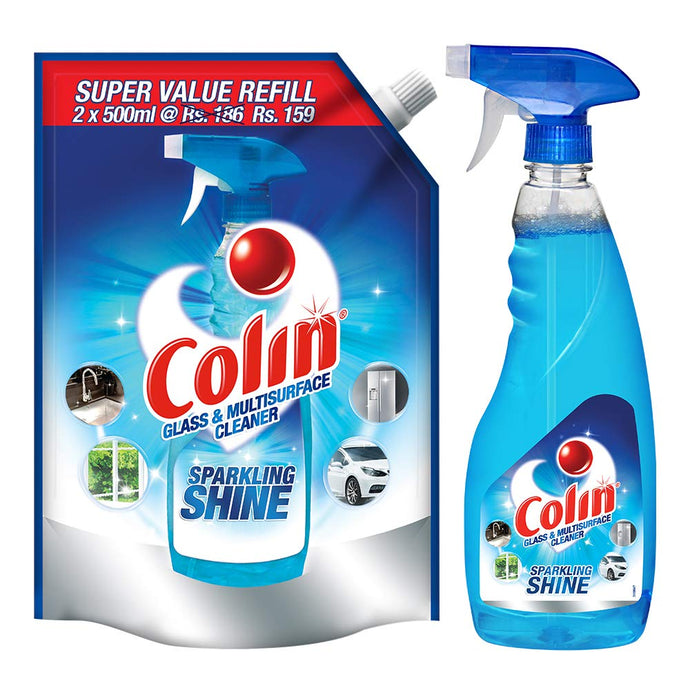 Glass and Multisurface Cleaner Colin Combo Pack 1 L. + 500 ml.