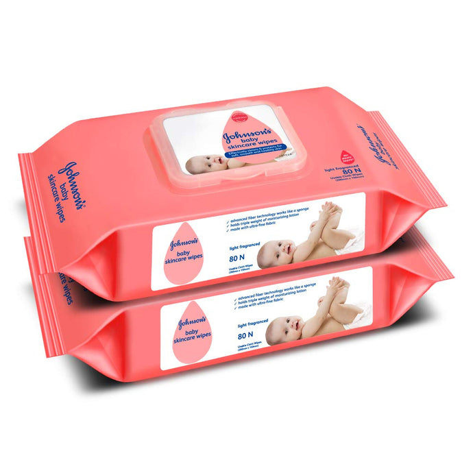 Wet Wipes Johnson`s Baby Combo Pack (2 packs of 80 wipes each)